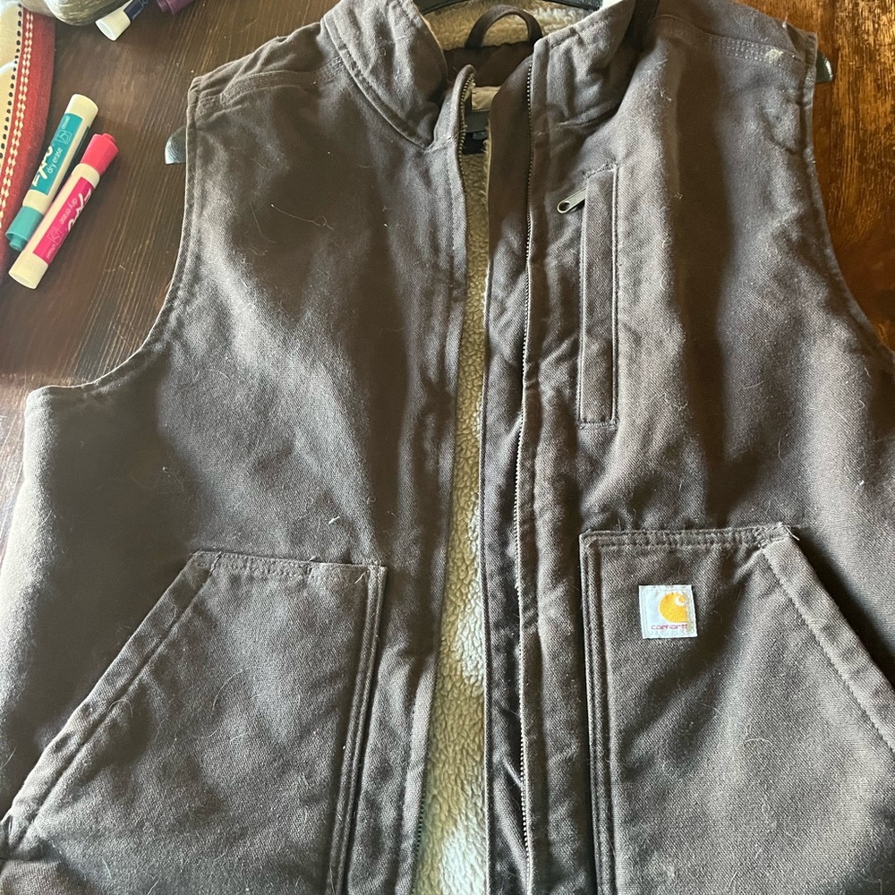 Carhartt Ladies Vest 12/14 brown